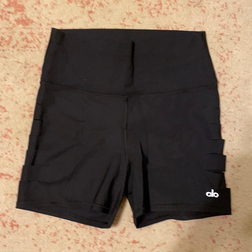 Alo black spandex shorts